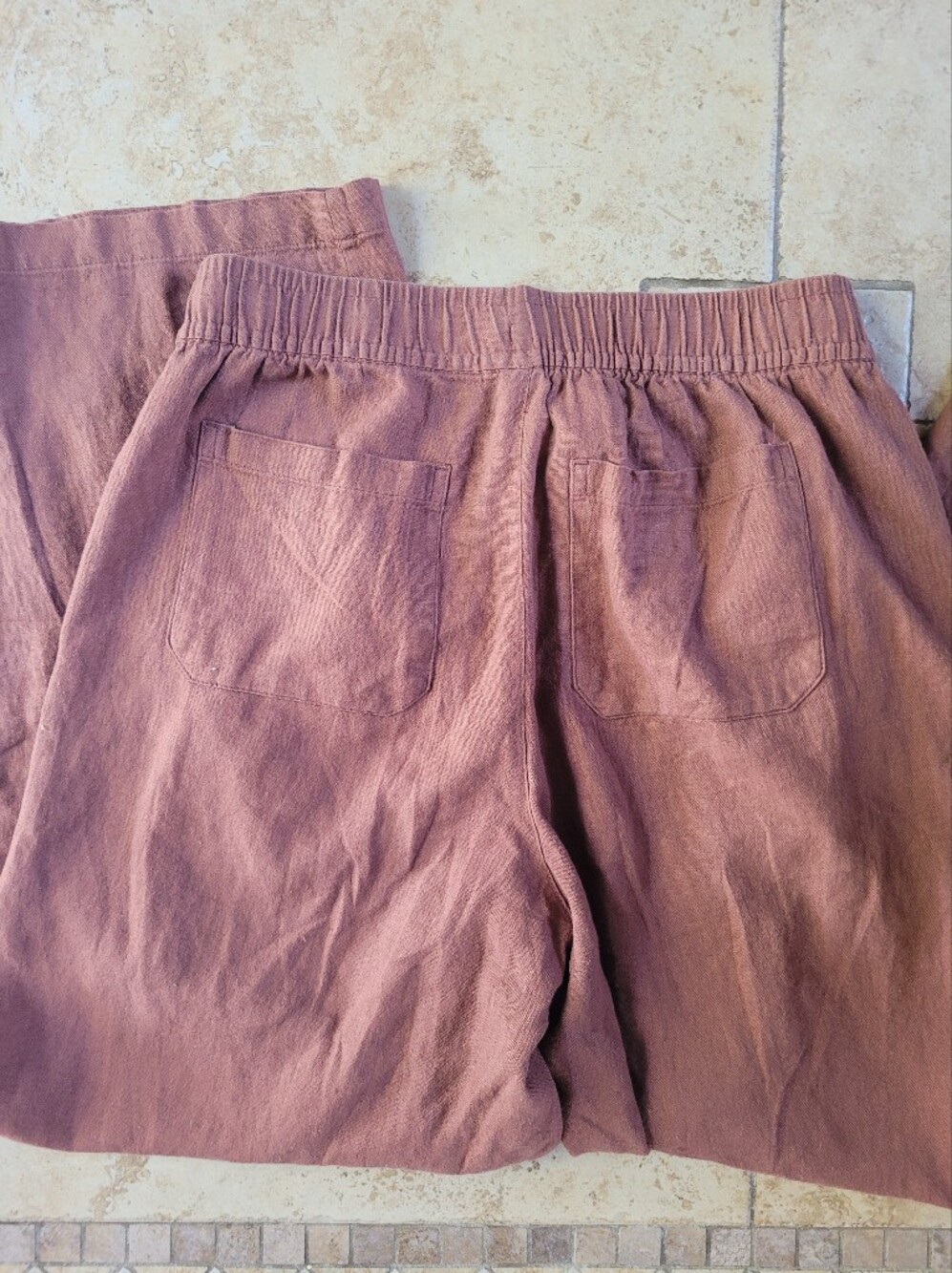 Old Navy Linen Blend Wide Leg Pants - Picture 4 of 6